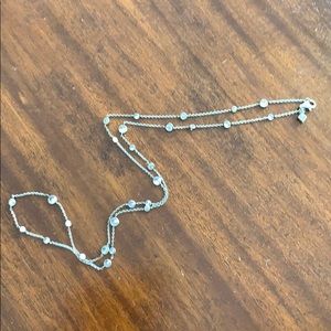 Silpada sterling silver cubic zirconia necklace